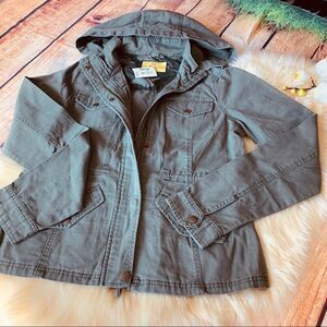 AEROPOSTALE PRINCE&FOX FULL ZIP HOODED PARKA COAT
